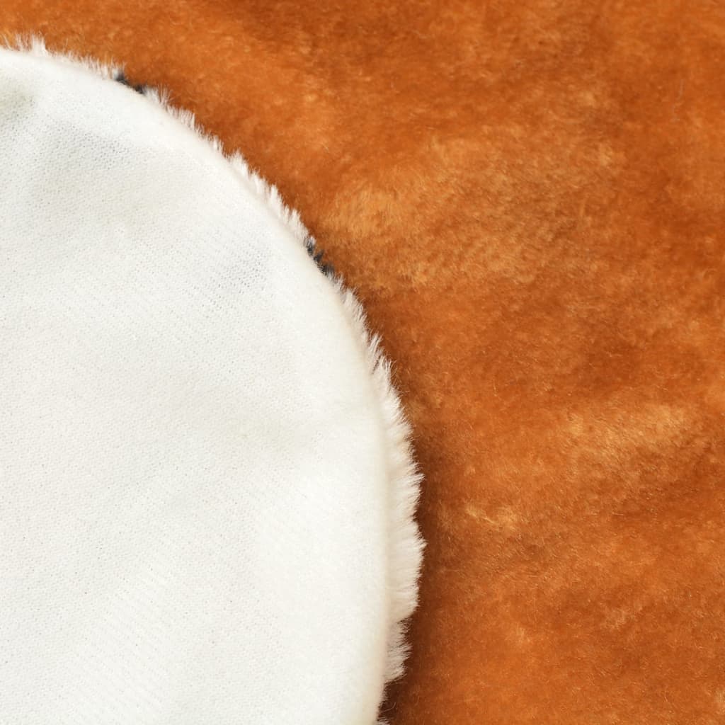 Leeuwenvloerkleed pluche 205 cm bruin