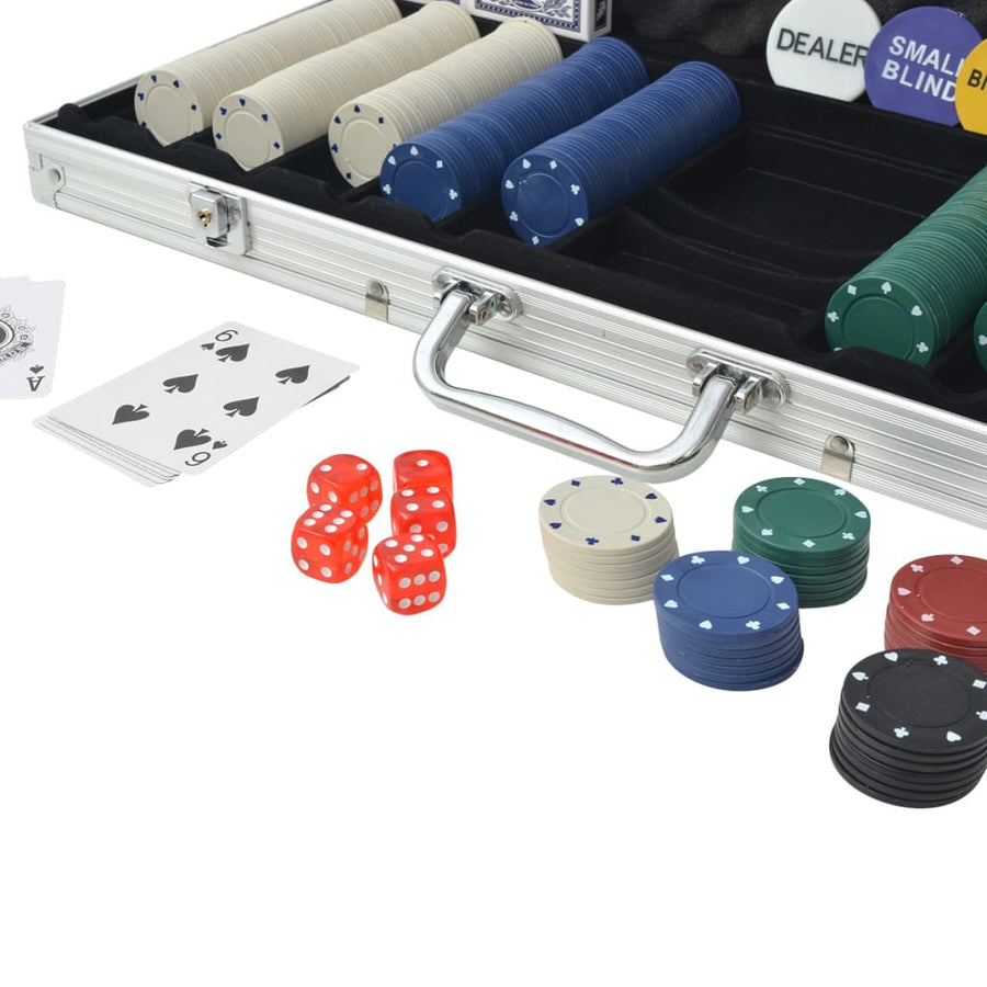 Pokerset Met Chips Aluminium 500