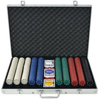 Pokerset Met Chips Aluminium 1000