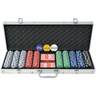 Pokerset Met Chips Aluminium 500