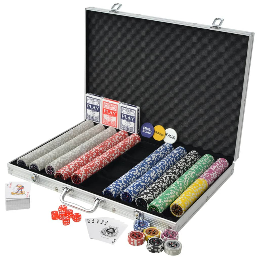 Pokerset Met Laser Chips Aluminium 1000