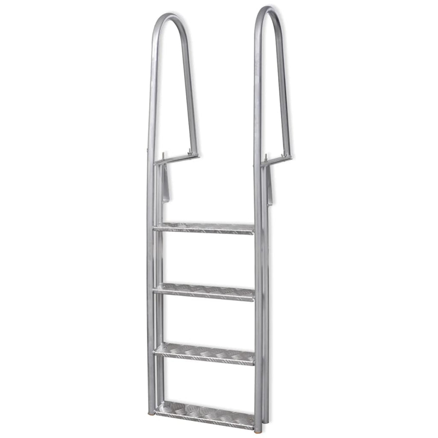 Dok/Zwembadladder Met 4 Treden Aluminium 167 Cm