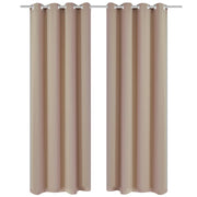 Verduisterende gordijnen 135x175 cm crème 2 stuks