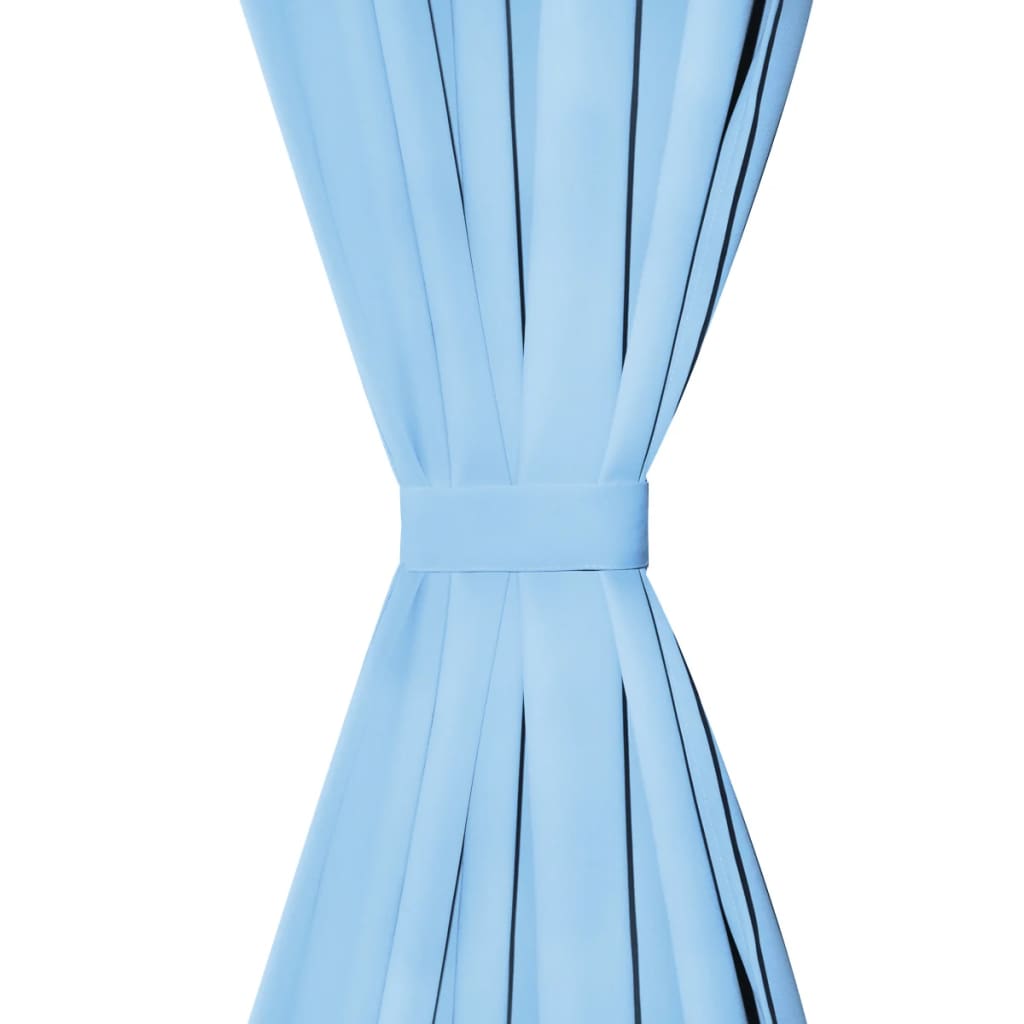 Gordijn Met Metalen Ringen Verduisterend 270X245 1 270 x 245 cm Turquoise