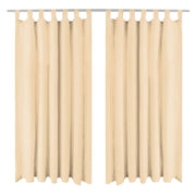 Gordijnen 140x225 cm beige 2 stuks