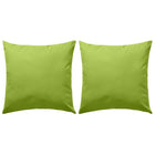 Buitenkussens 45x45 cm appeltjesgroen set van 2