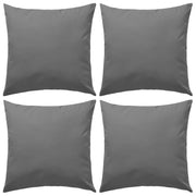 Buitenkussens 45x45 cm grijs 4 stuks
