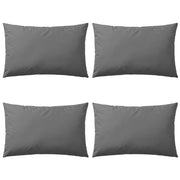 Buitenkussens 60x40 cm grijs set van 4