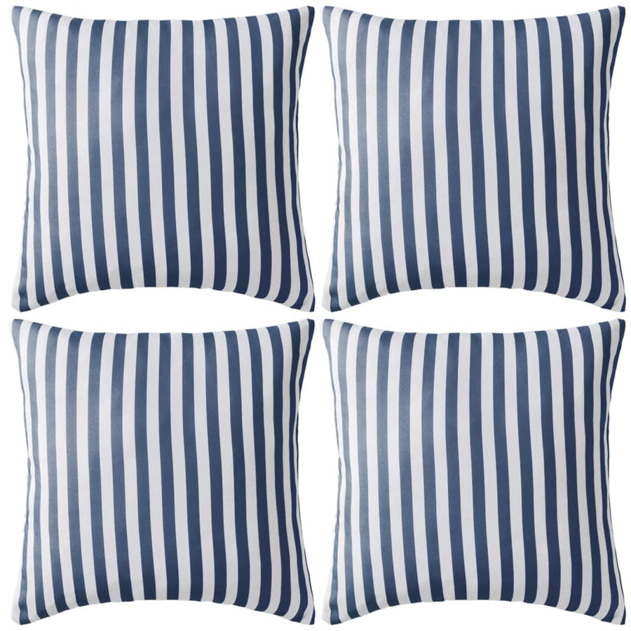 Buitenkussens Gestreept Marineblauw St 4 45 x 45 cm navy stripe