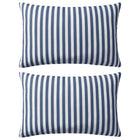 Buitenkussens Gestreept Marineblauw St 2 60 x 40 cm navy stripe