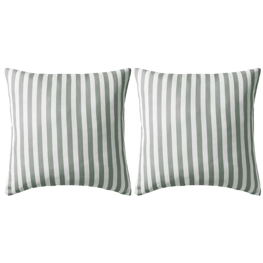 Buitenkussens Gestreept Grijs St 2 45 x 45 cm grey stripe