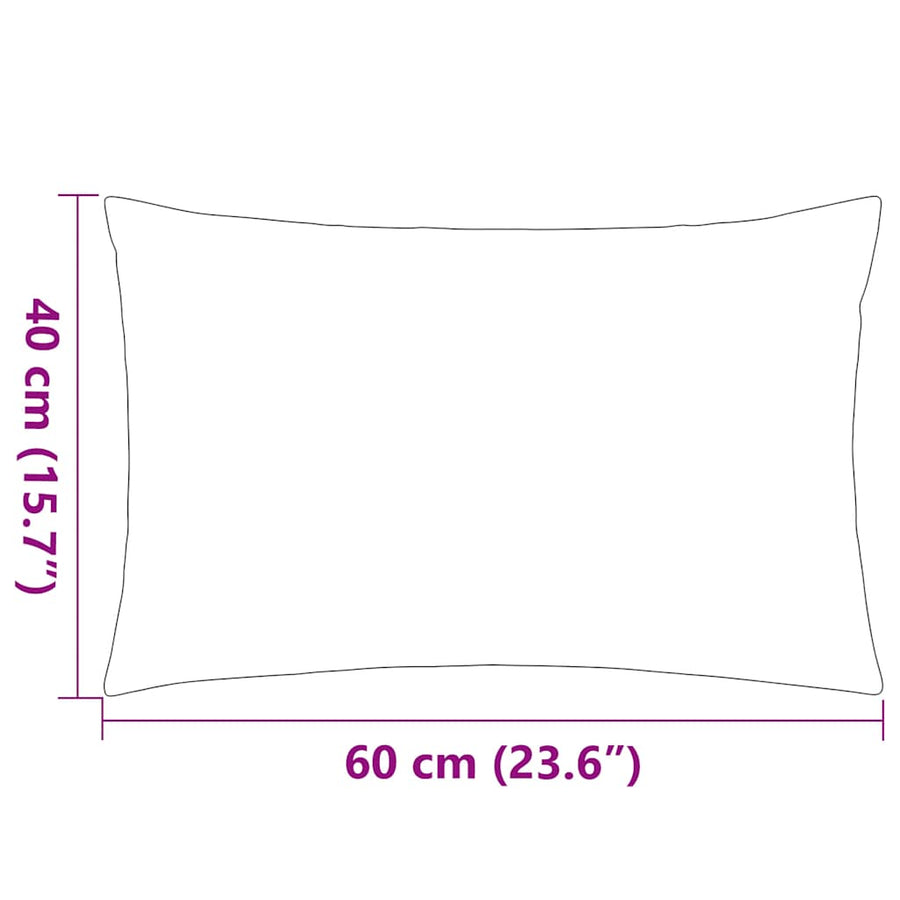 Buitenkussens Gestreept Grijs 2 St 60 x 40 cm grijs gestreept