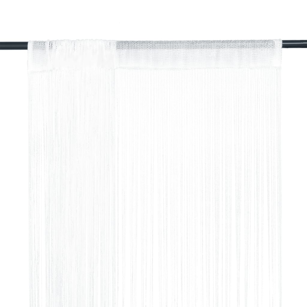 Draadgordijnen 100X50 Cm 100 cm Wit