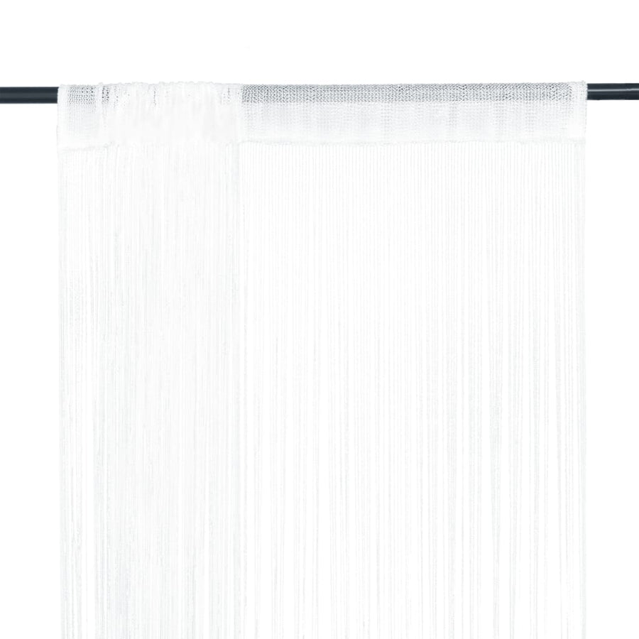 Draadgordijnen 100X50 Cm 100 cm Wit