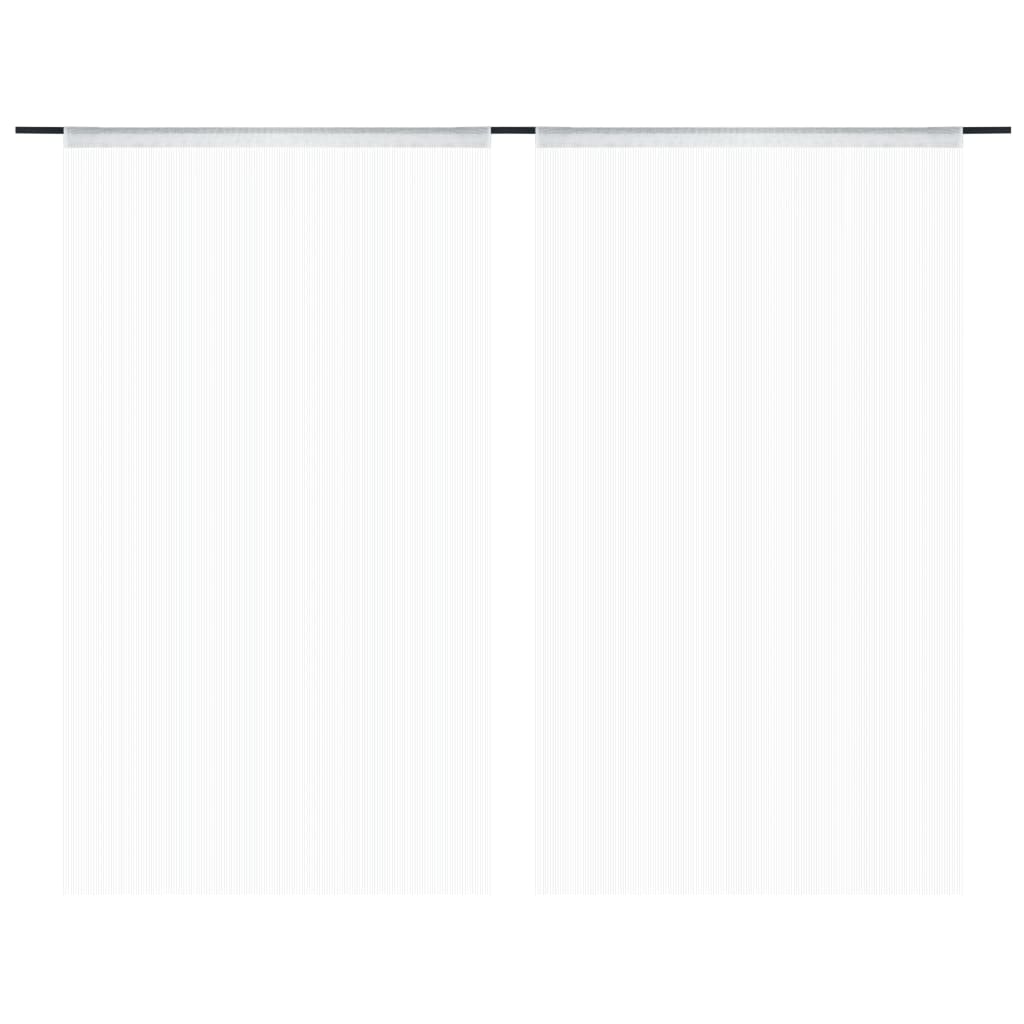Draadgordijnen 100X50 Cm 100 cm Wit