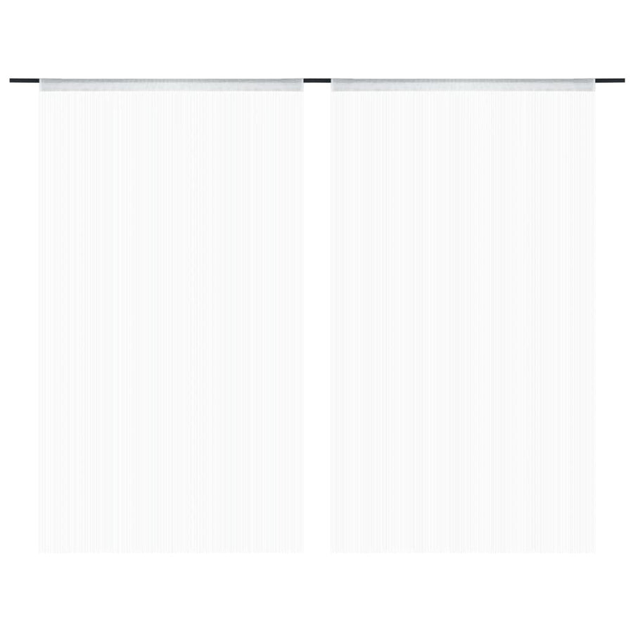 Draadgordijnen 100X50 Cm 100 cm Wit
