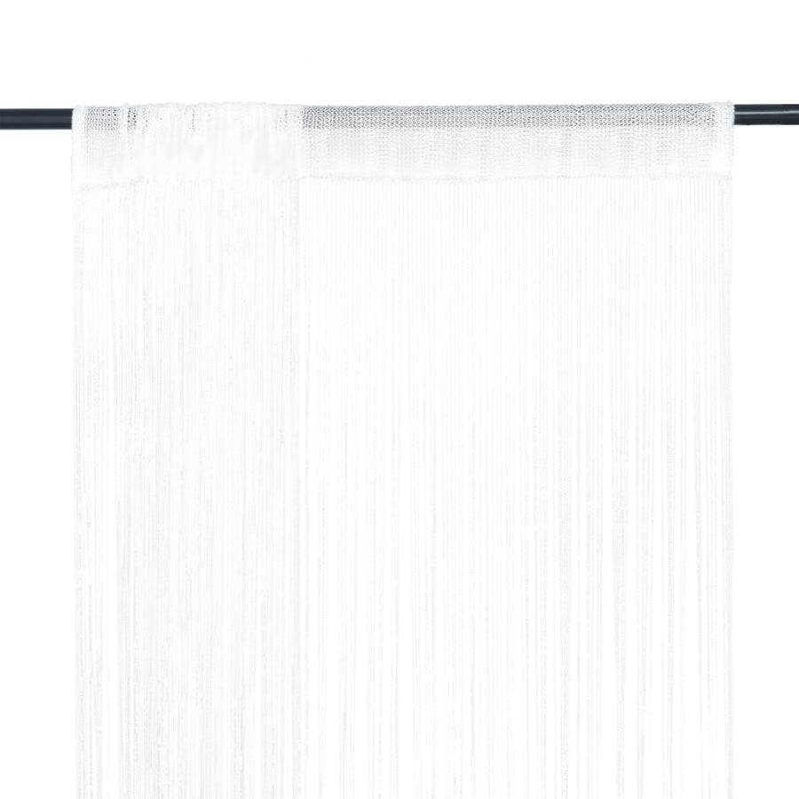 Draadgordijnen 140X50 Cm 140 cm Wit