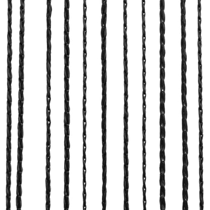 Draadgordijnen 100X50 Cm 100 cm Zwart