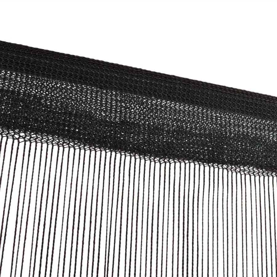 Draadgordijnen 140X50 Cm 140 cm Zwart