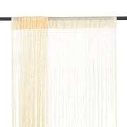 Draadgordijnen 140x250 cm crème 2 stuks
