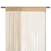 Draadgordijnen 100x250 cm beige 2 stuks