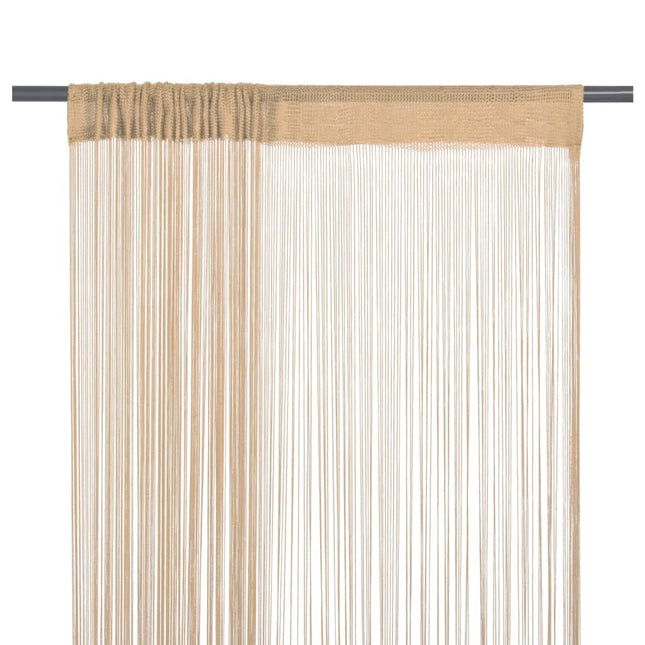 Draadgordijnen 100X50 Cm St 100 cm Beige