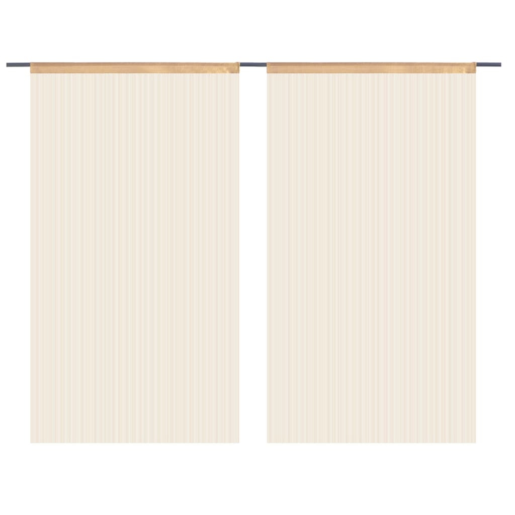 Draadgordijnen 100X50 Cm St 100 cm Beige