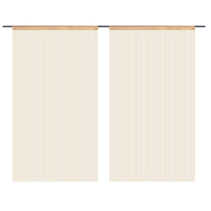 Draadgordijnen 100X50 Cm St 100 cm Beige