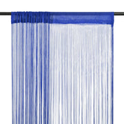 Draadgordijnen 100x250 cm blauw 2 stuks