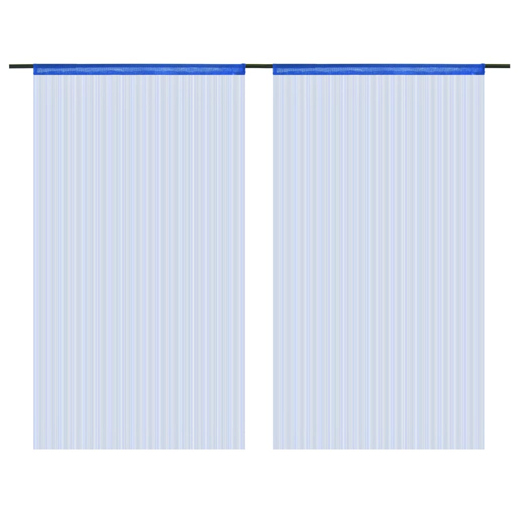 Draadgordijnen 100X50 Cm St 100 cm Blauw