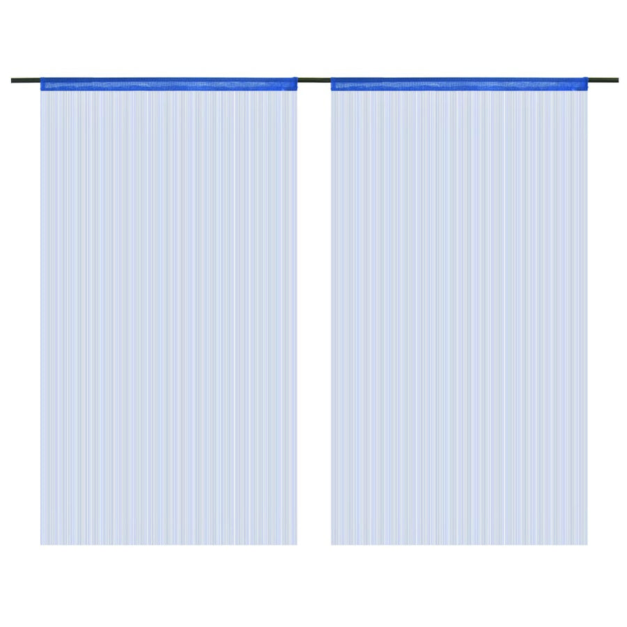 Draadgordijnen 100X50 Cm St 100 cm Blauw