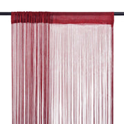 Draadgordijnen 100x250 cm wijnrood 2 stuks