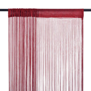Draadgordijnen 140x250 cm wijnrood 2 stuks