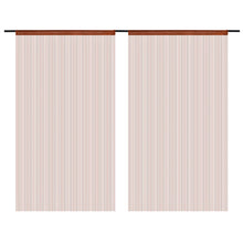 Draadgordijnen 140X50 Cm St 140 cm Bruin