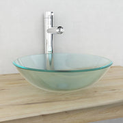 Sink tempered glass 42 cm frosted glass