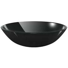 Wasbak Gehard Glas 42 Cm Zwart