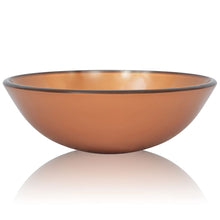 Wasbak gehard glas 42 cm bruin Bruin Geen kraan