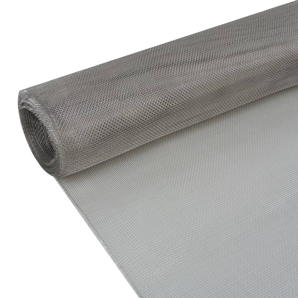 Gaas 100x1000 cm roestvrij staal zilverkleurig 100 x 1000 cm