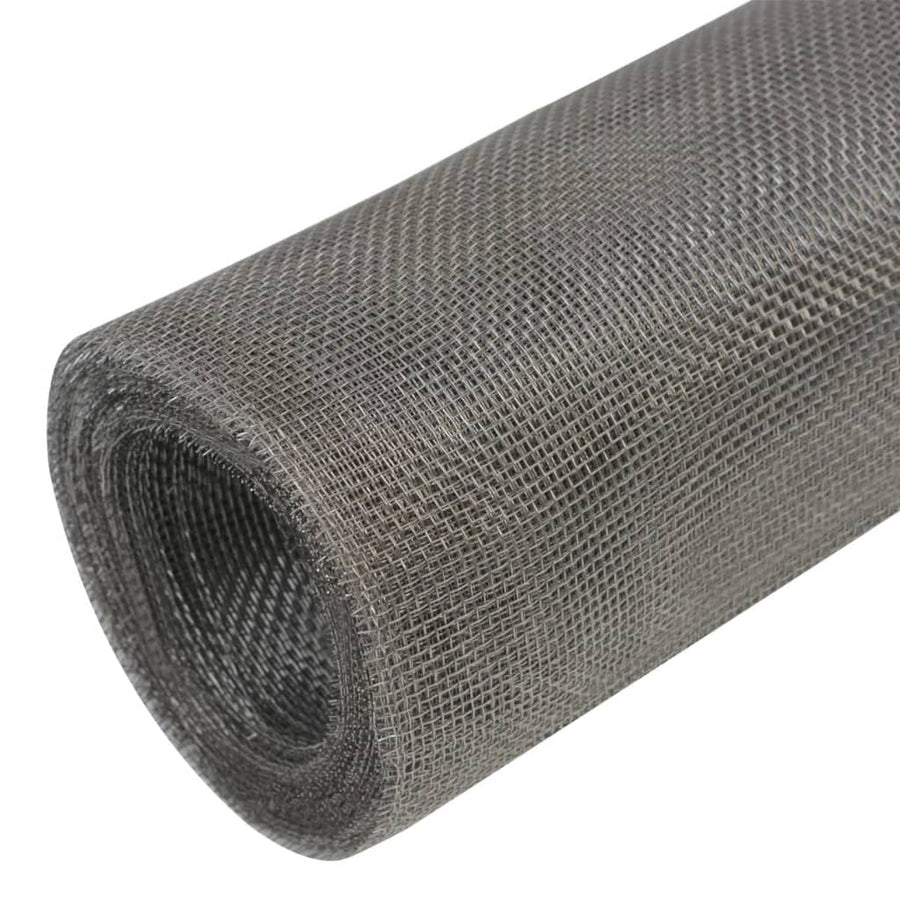 Gaas 100x1000 cm roestvrij staal zilverkleurig 100 x 1000 cm
