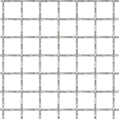 Draadhek Geweven Gaas Xx2 Mm Roestvrij Staal Zilver 11 x 11 x 2 mm 50 x 50 cm