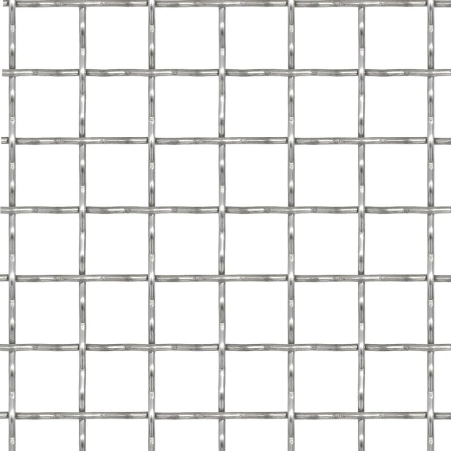 Draadhek Geweven Gaas Xx2 Mm Roestvrij Staal Zilver 11 x 11 x 2 mm 50 x 50 cm