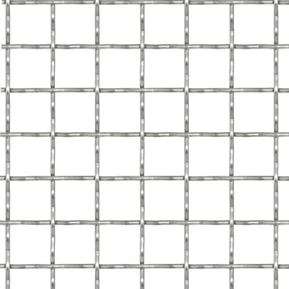 Draadhek Geweven Gaas 3X3X3 Mm Roestvrij Staal Zilver 31 x 31 x 3 mm 100 x 85 cm