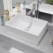 Washbasin white 41x30x12 cm ceramic