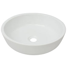 Wastafel Rond Wit 42X12 Cm Keramiek
