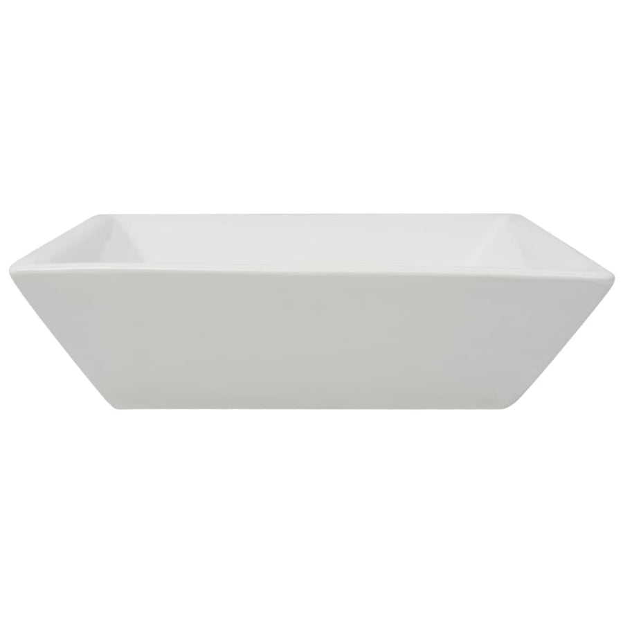 Wastafel Vierkant Wit 41,5X41,5X12 Cm Keramiek