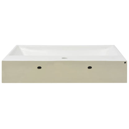 Wastafel Met Kraangat Wit 76X42,5X14,5 Cm Kermiek 76 x 42.5 x 14.5 cm
