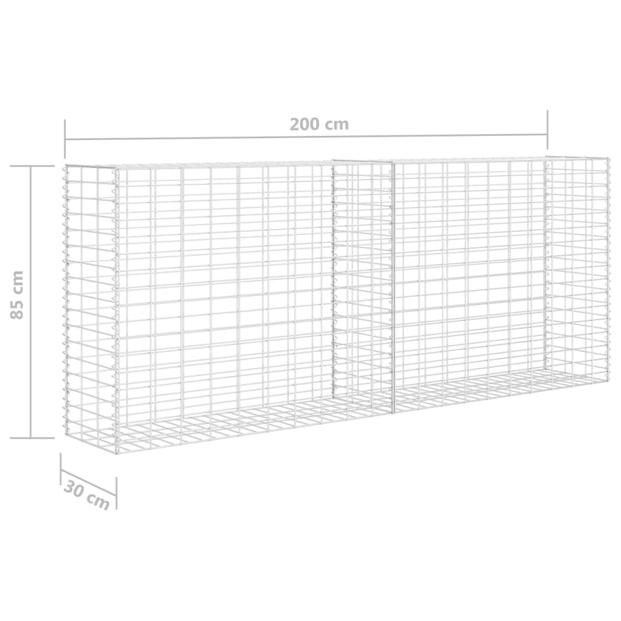 Schanskorf 85X30X200 Cm Gegalvaniseerd Staal