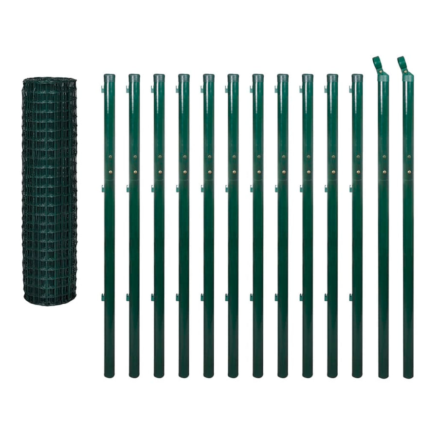 Euro Hek 25X1,7 M Staal Groen