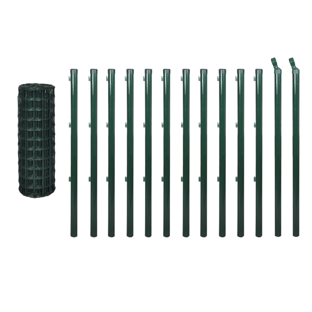 Euro Hek 25X1,5 M Staal Groen 1.5 m 25 m