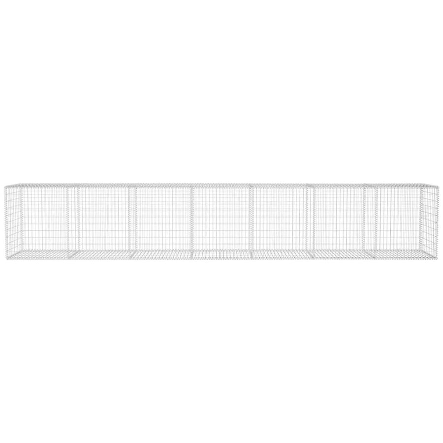 Schanskorfmuur Met Deksel Gegalvaniseerd Staal 600 x 50 x 100 cm